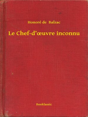 cover image of Le Chef-d'ouvre inconnu